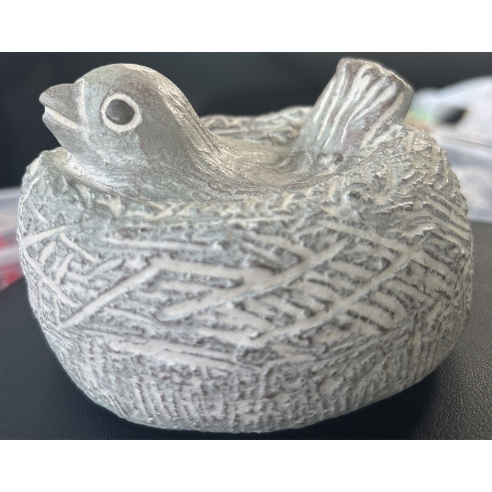 Vtg Rare Pre-1986 Isabel Bloom BIRD IN NEST Sculpture Hand Signed No Date